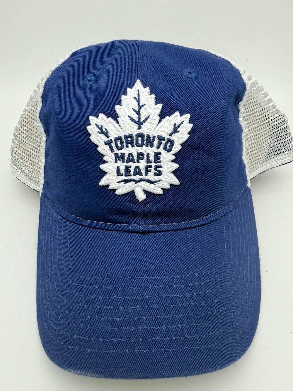 Toronto Maple Leafs NHL Blue White Trucker Snapback Hat